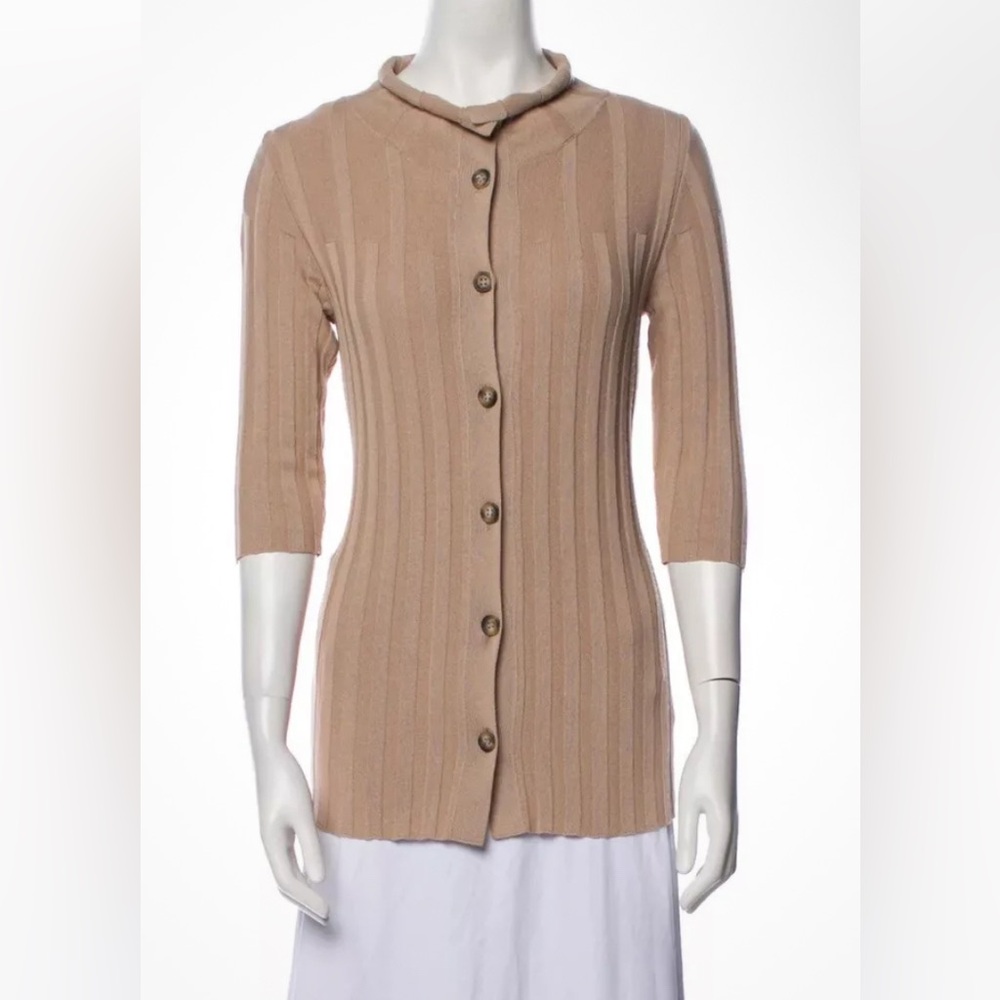 G. label by goop knit brown top sz s